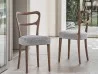 Noemi chair upholstered in fabric