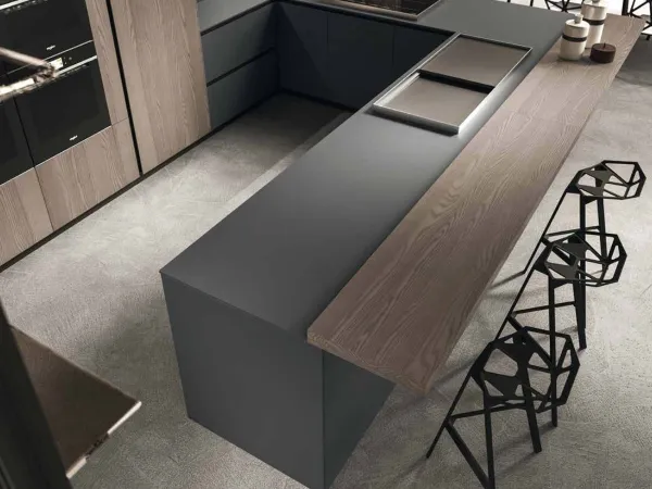 Detalles del plan cantilever snack de la cocina AK_Project de Arrital