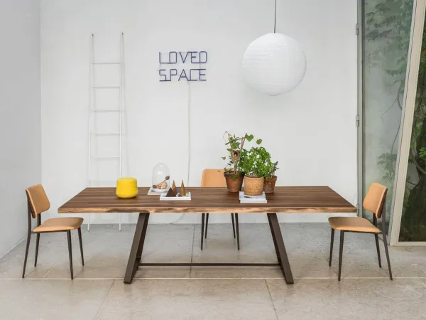 Silla Joe de Midj con tapicería de piel