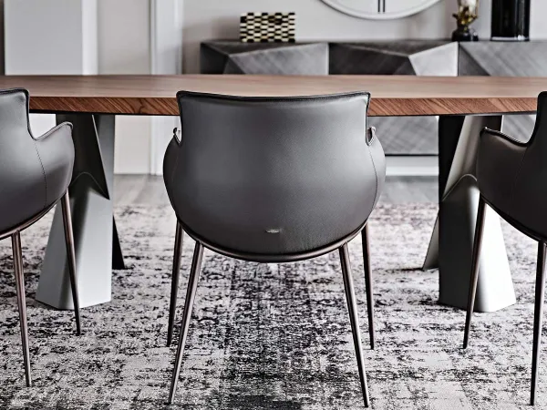 Dettagli dello schienale della sedia Rhonda di Cattelan Italia