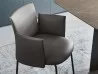 Chaise Ayra by Lema avec revêtement en cuir