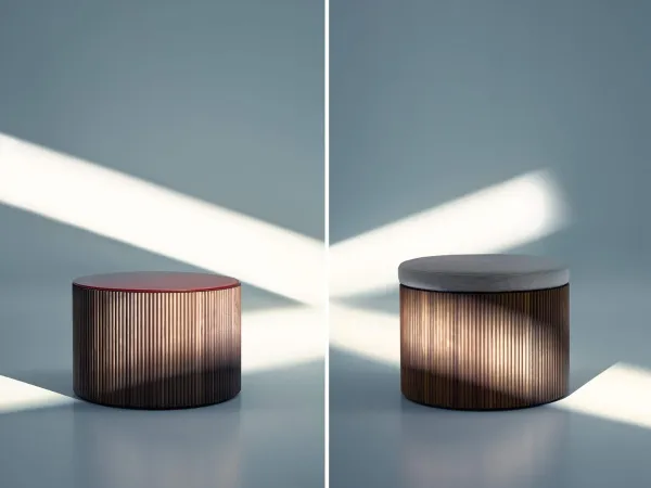 Table basse et ottoman Drum de Lema