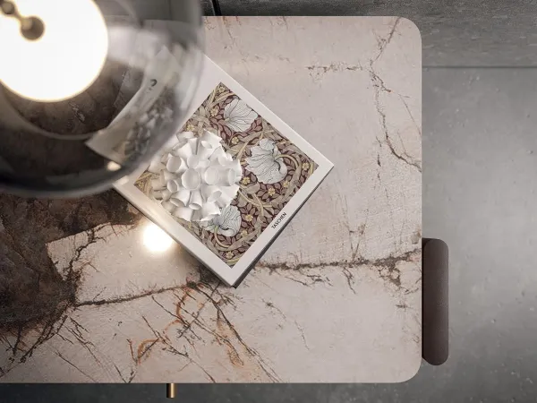 Details of the top of the Julian nightstand by Cattelan Italia