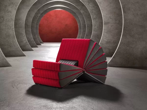 The Libro armchair - design by Gianni Pareschi for Busnelli