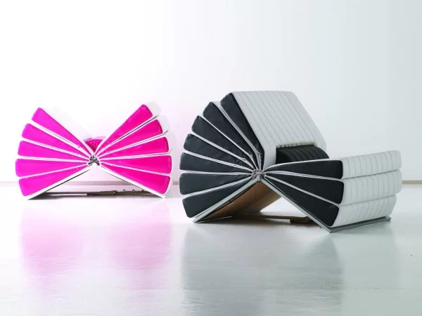 Variants of the Libro armchair by Busnelli