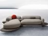 Versione angolare del divano Grumetto di Busnelli