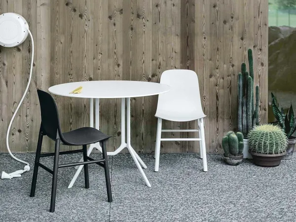 Sharky by Kristalia in an outdoor space