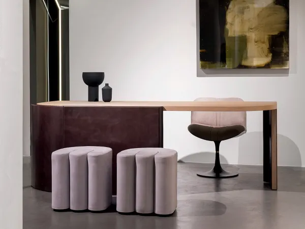 The Adel pouf by Baxter