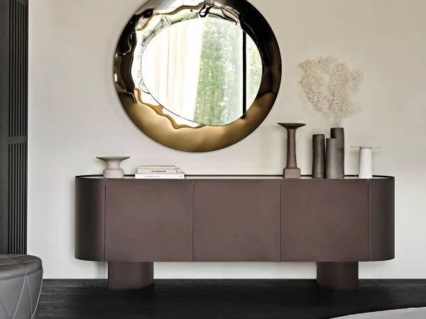The Savoy sideboard in embossed bronze