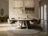 The Senator Ker-Wood Round table by Cattelan Italia in a living area