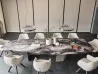 Il tavolo Senator di Cattelan Italia con piano in cristallo