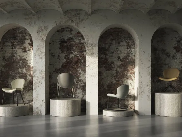 Die vier Varianten des Rachel Stuhls von Cattelan Italia