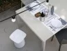 Sushi table by Kristalia in an outdoor space