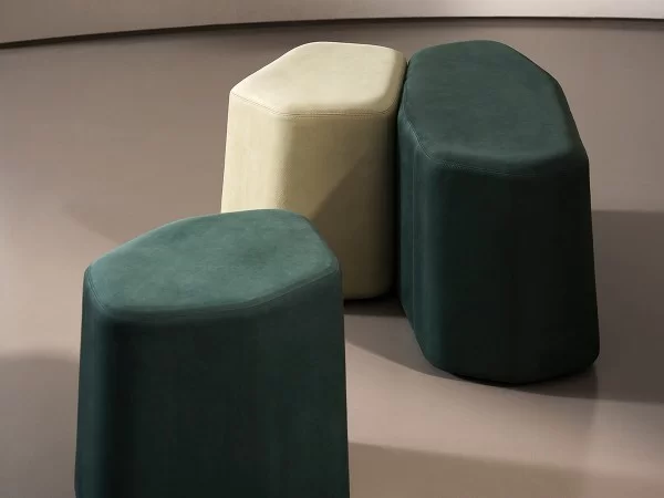 Beki pouf by Baxter in a living area