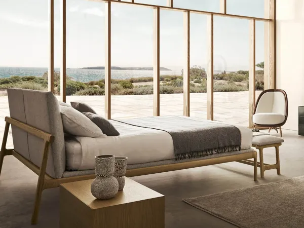 Detalles de la estructura de la cama Fushimi de Pianca