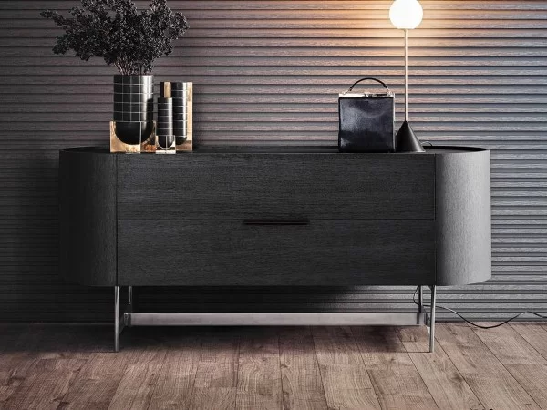 Dedalo chest of drawers by Pianca in a bedroom area