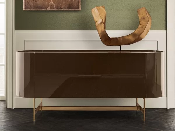 Dedalo chest of drawers by Pianca in the version with a base