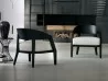 Alba armchair by Porada in a living area