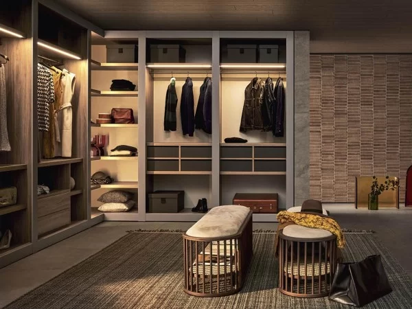 Sipario walk-in closet interior accessories by Pianca