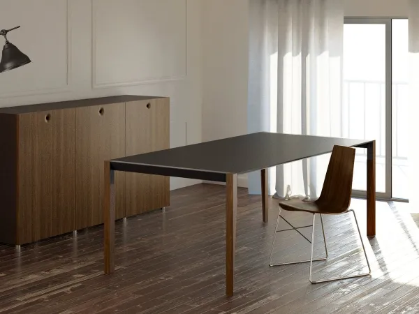 Mesa Tango de Horm Casamania con tablero Fenix negro