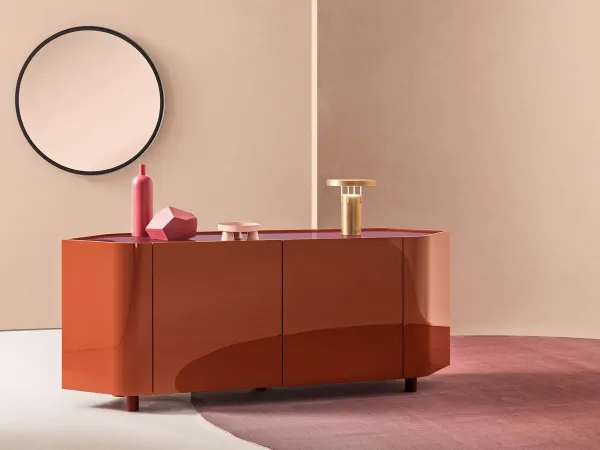 Alf DaFrè Gioberg sideboard in a glossy lacquer finish