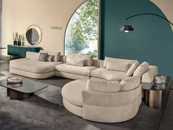 Oasi sofa by Cantori in a living area