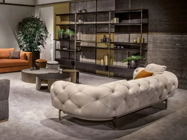Cantori Atenae sofa - Made in Italy capitonné workmanship