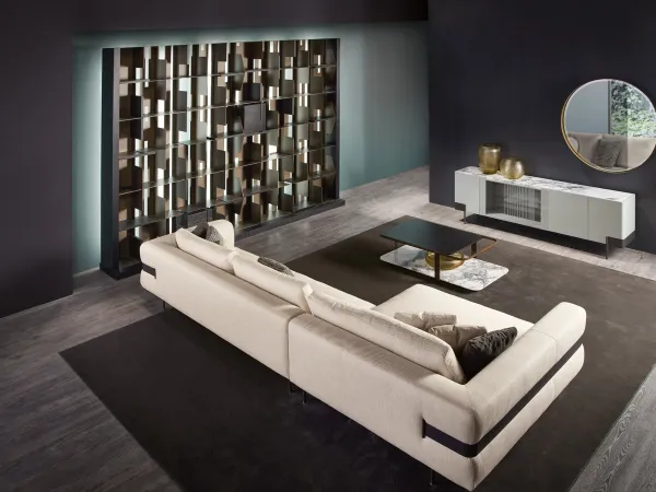 Dettagli dello schienale del divano Valley di Cantori