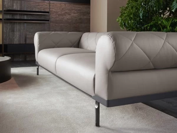 Details of the structure of the Gregory sofa by Cantori