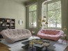 Ploum sofa by Ligne Roset in two fabric variants