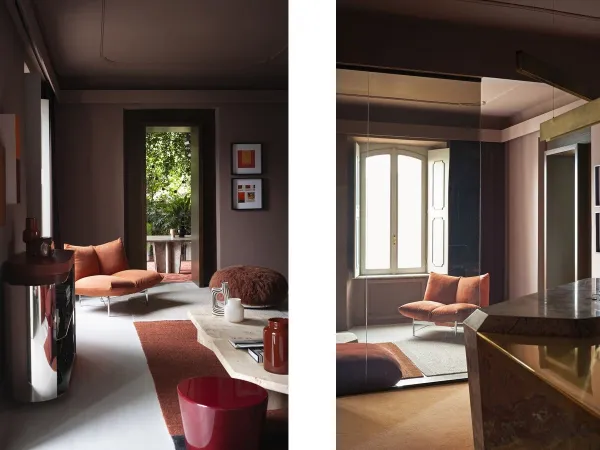 Fauteuil Pillow de Baxter dans un espace de vie