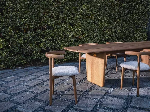 The Nairobi table in an outdoor space