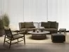 Il divano Oasis di Flexform in versione lineare