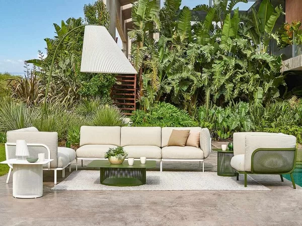 EMU Cabla sofa in an outdoor space