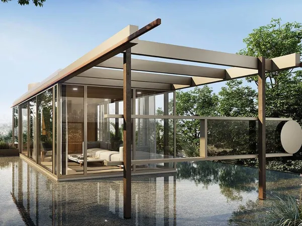 Kettal VDL pavilion - une pergola autoportante