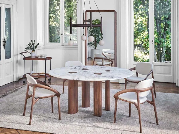 Table Oswood de Porada en version ronde