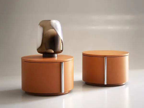 Table de chevet en cuir Beside de Baxter