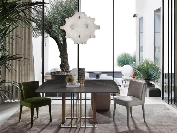 The Charlie table by Meridiani in a living area