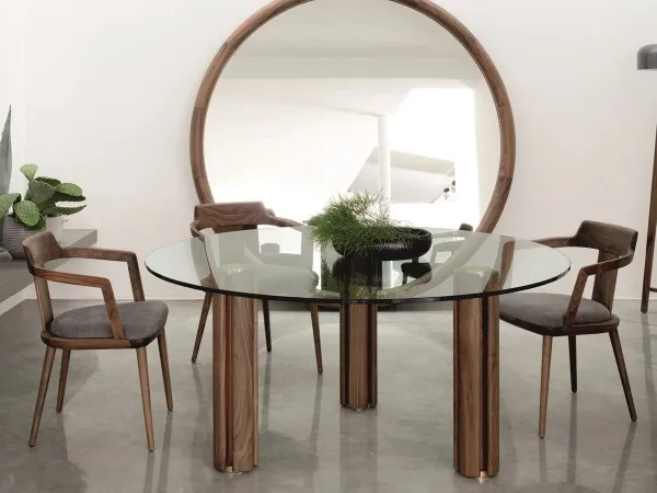 Porada Quadrifoglio table in round version