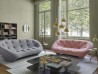 The Clyde coffee table by Ligne Roset with Ploum sofas