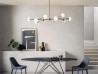 The Ramy lamp by Riflessi in a living area