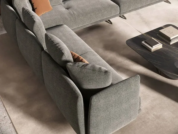 Détails du dossier du canapé Douglas de Cattelan Italia