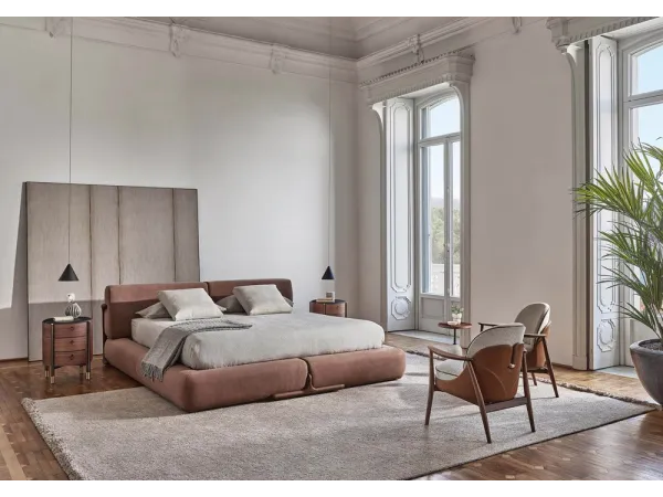 Il letto Klem di Porada in una zona living