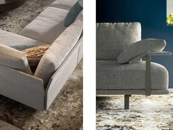 Details of the Heston sofa by Cattelan Italia