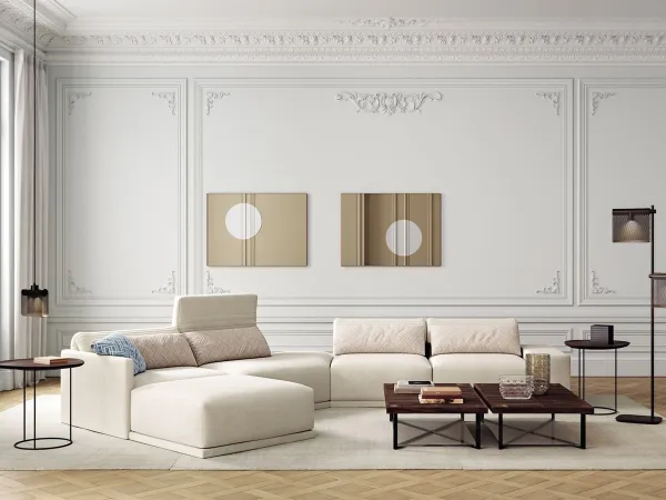 The Grand Angle sofa by Ligne Roset in a living area