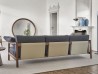 Details of the backrest of the Vera sofa by Porada