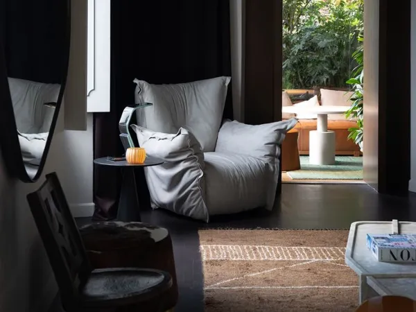 La poltrona Ginevra in una zona living