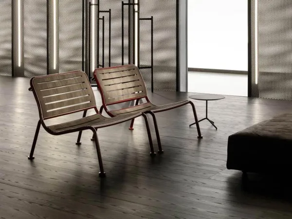 The Super Frog armchair by Living Divani in a living room setting