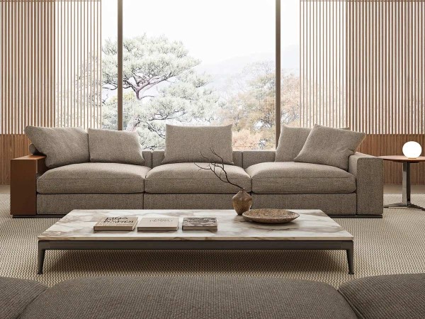 La table basse Pico de Flexform dans un salon