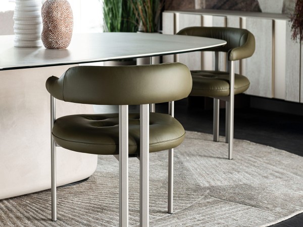 La sedia Greta di Cattelan Italia in una zona living